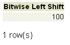 postgresql bitwise left shift operator