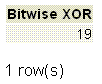 postgresql bitwise XOR operator
