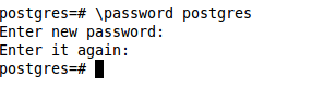postgresql change password ubuntu