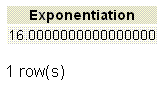 postgresql exponentiation operator