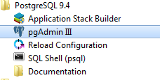 postgresql pgadminIII