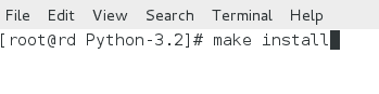 make install python installation