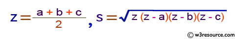 Python: Compute the area of the polygon rules