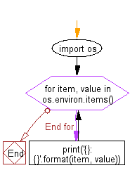 Flowchart: Access environment variables.