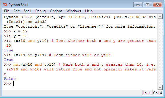 Python Logical Operators