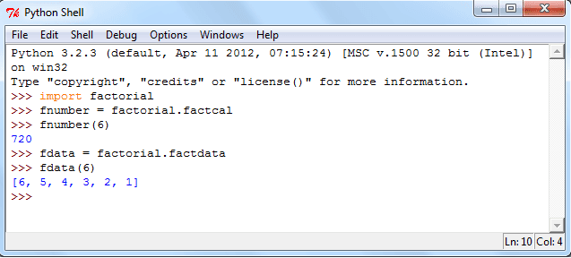 python module local assign