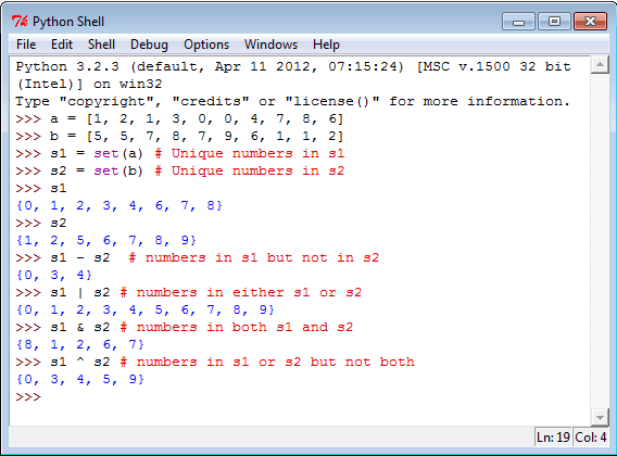 Python Sets