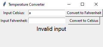 Tkinter: Create a temperature converter in Python using Tkinter. Part-3