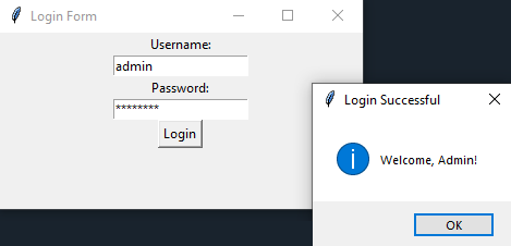 Tkinter: Create a login form in Python with Tkinter. Part-2