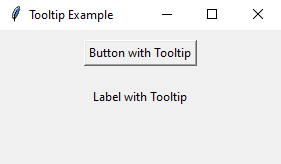 Tkinter: Create interactive tooltips in a Python Tkinter window. Part-1
