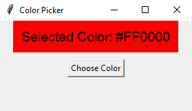 Tkinter: Create a Python Tkinter application with color picker. Part-3