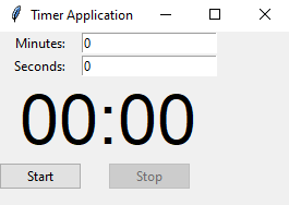 Tkinter: Create a Python Tkinter timer application. Part-1
