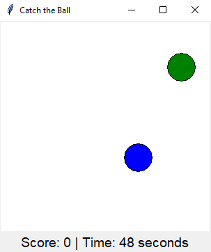 Tkinter: Create a 'Catch the Ball' game with Python and Tkinter. Part-1