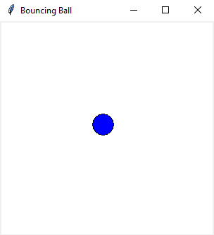 Tkinter: Creating a bouncing ball animation with Python and Tkinter. Part-1