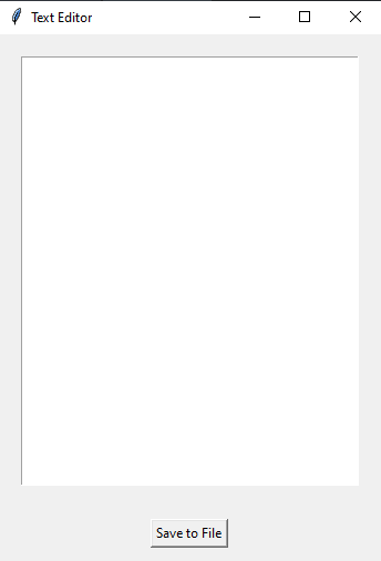 Tkinter: Save text to file. Part-1
