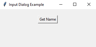 Tkinter: Creating a custom input dialog. Part-1