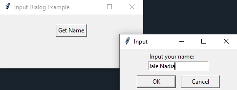 Tkinter: Creating a custom input dialog. Part-3