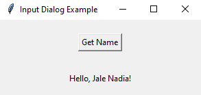 Tkinter: Creating a custom input dialog. Part-4