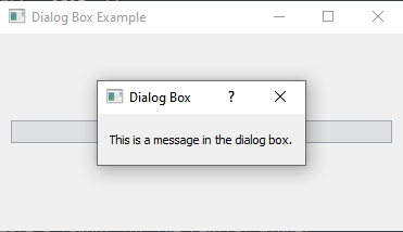 PyQt: Creating a dialog box in PyQt. Part-2