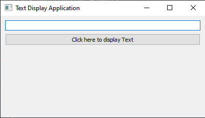PyQt: Creating a text display application with PyQt. Part-1