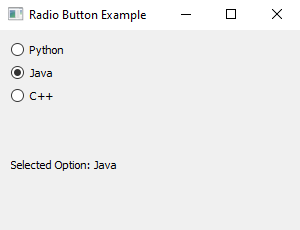 PyQt: Python PyQt radio button example. Part-2