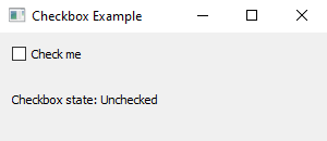 PyQt: Python PyQt checkbox example. Part-1