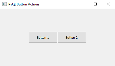 PyQt: Python PyQt button actions example. Part-1