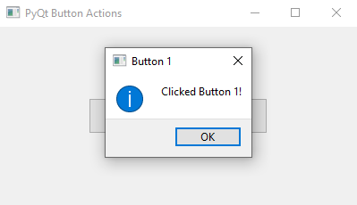 PyQt: Python PyQt button actions example. Part-2