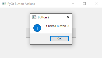PyQt: Python PyQt button actions example. Part-3