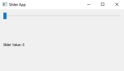 PyQt: Python PyQt slider application. Part-1