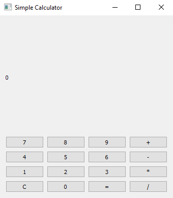 PyQt: Python PyQt simple calculator. Part-1