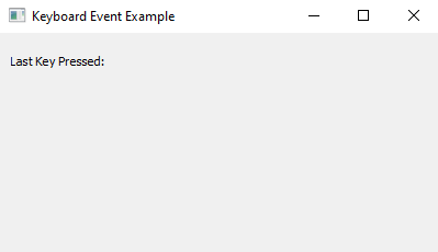 PyQt: Python PyQt keyboard event handling example. Part-1