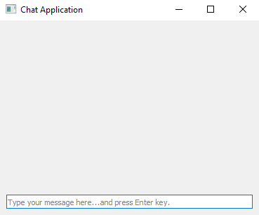 PyQt: Python chat application with PyQt - Messaging interface. Part-1