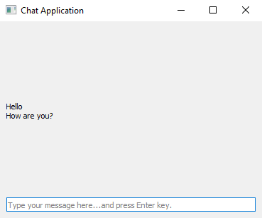 PyQt: Python chat application with PyQt - Messaging interface. Part-2