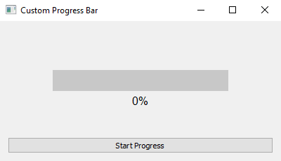 PyQt: Python custom progress bar widget with PyQt. Part-1