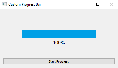 PyQt: Python custom progress bar widget with PyQt. Part-3