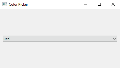 PyQt: Python PyQt program  - Color picker. Part-1
