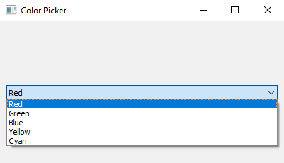 PyQt: Python PyQt program  - Color picker. Part-2