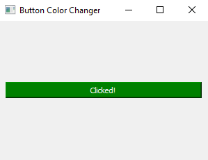 PyQt: Python PyQt program - Button color changer. Part-2