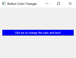 PyQt: Python PyQt program - Button color changer. Part-3