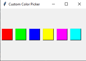 Tkinter: Creating a custom color picker in Python with Tkinter. Part-1