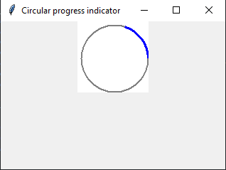 Tkinter: Creating a circular progress indicator in Python with Tkinter. Part-1