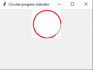 Tkinter: Creating a circular progress indicator in Python with Tkinter. Part-2