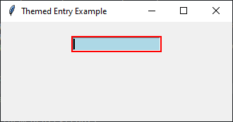 Tkinter: Customizing Tkinter entry Widgets with themes. Part-1