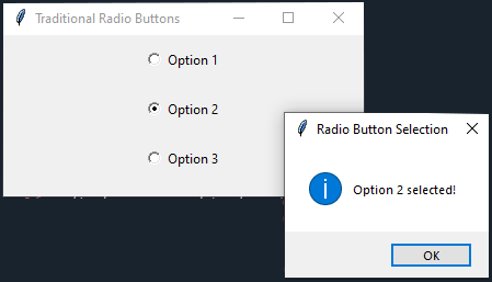 Tkinter: Customizing Tkinter radio buttons with distinct styles. Part-2