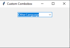 Tkinter: Creating a custom combobox in Python with Tkinter. Part-2