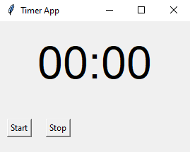 Tkinter: Countdown timer. Part-1