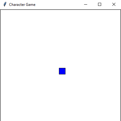 Tkinter: Character movement example. Part-1