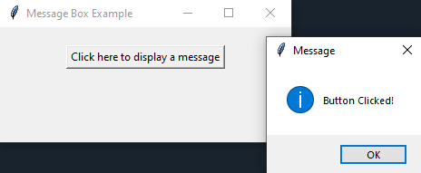 Tkinter: Python Tkinter message box example. Part-2