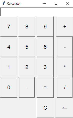 Tkinter: Python Tkinter simple calculator example. Part-1